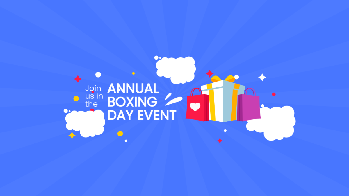 Boxing Day Event Youtube Banner Template