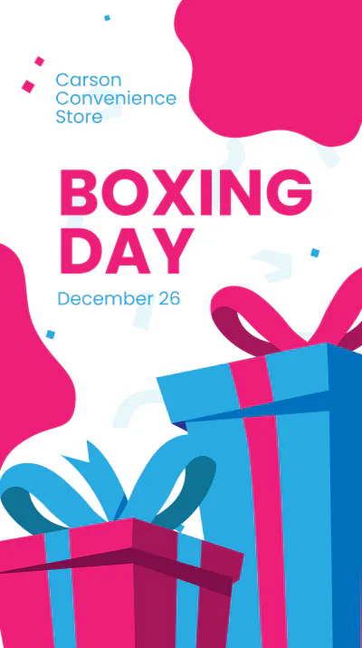 Free Boxing Day Retail Instagram Story Template to Edit Online