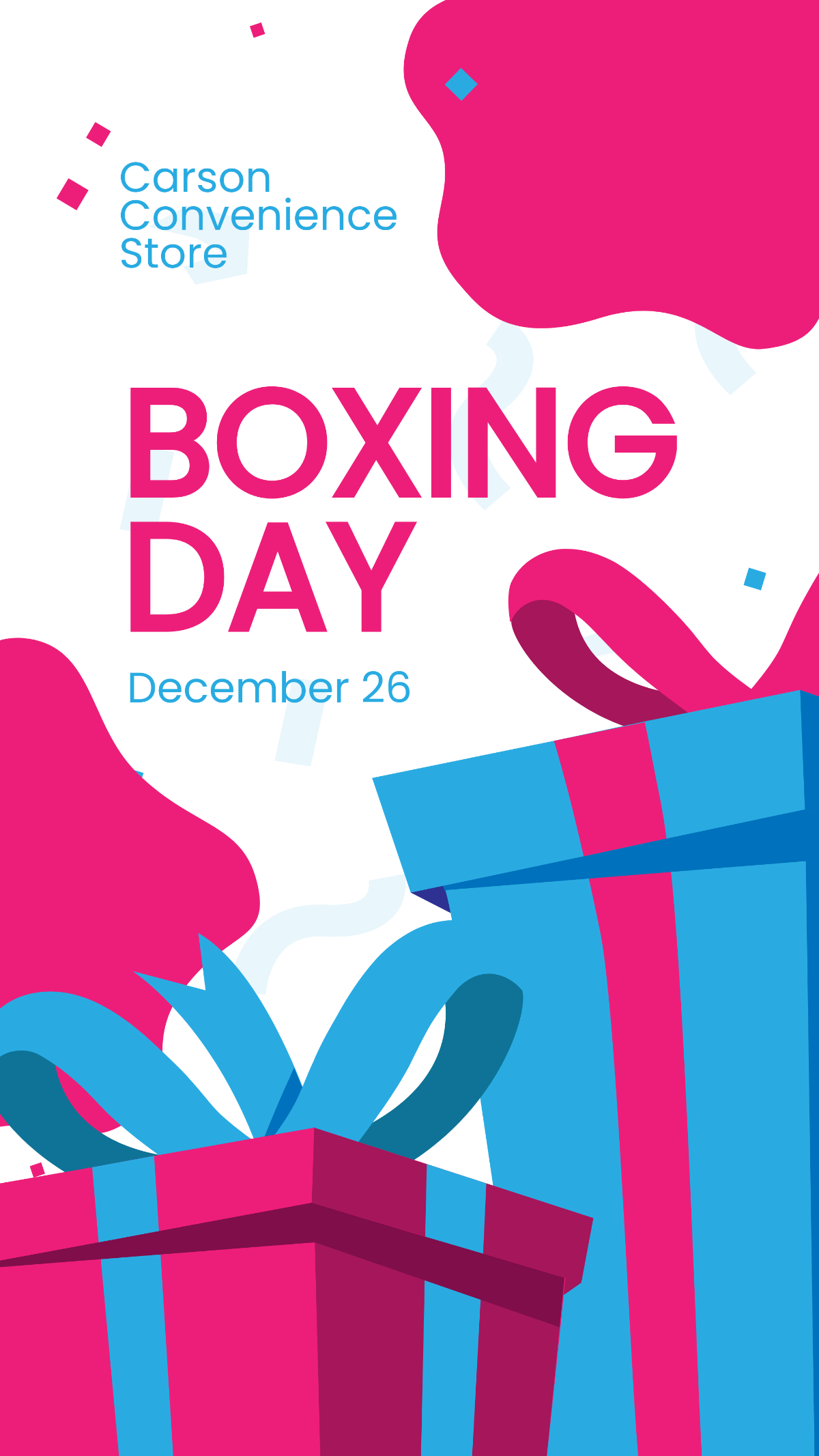 Boxing Day Retail WhatsApp Post Template