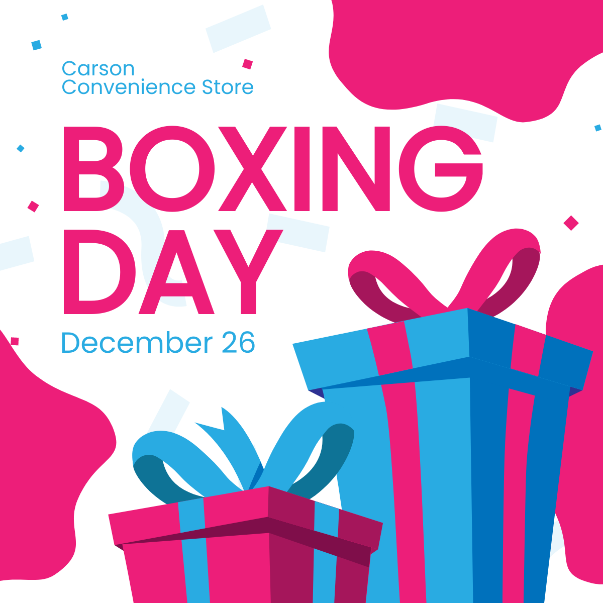 Boxing Day Retail Linkedin Post Template