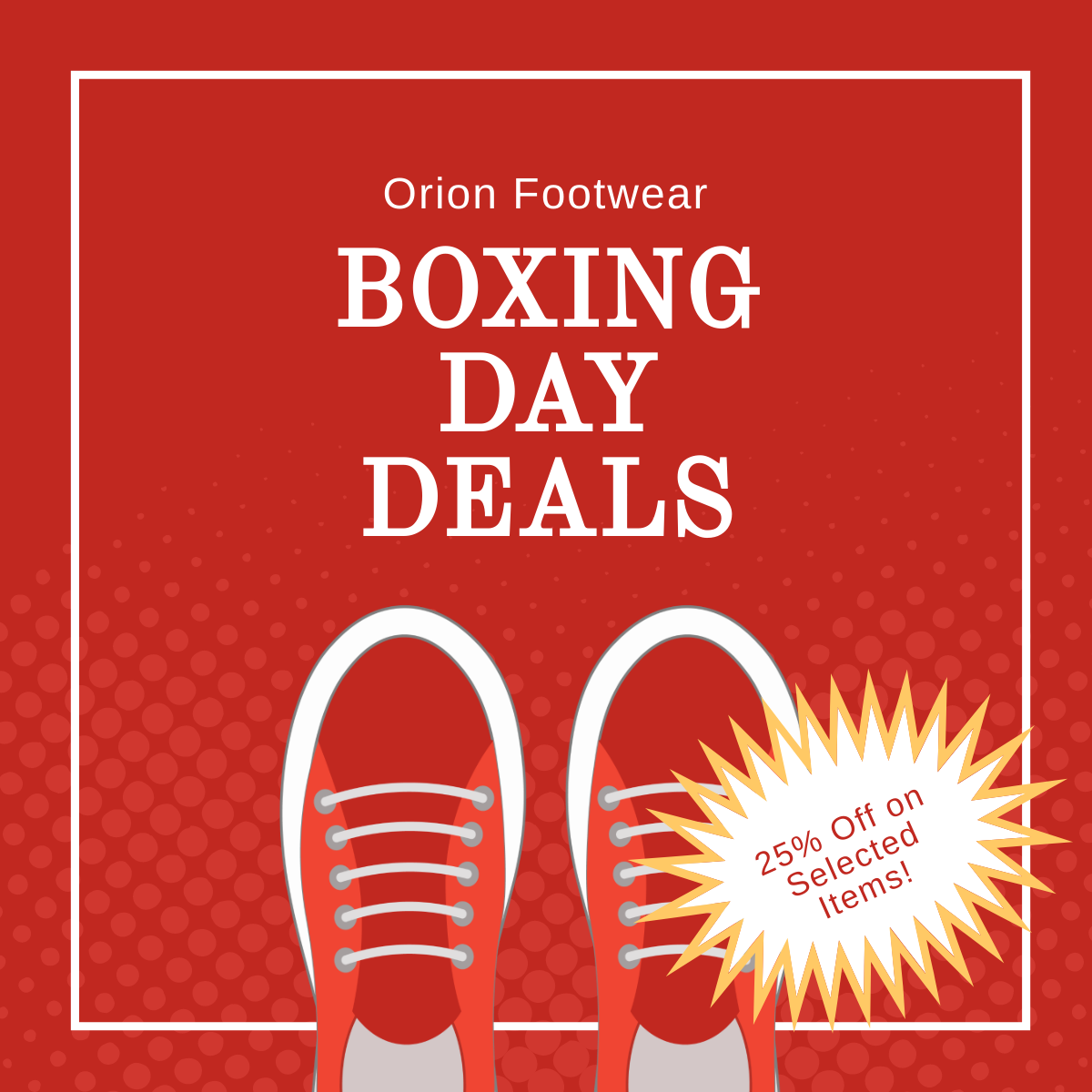 Boxing Day Deals Linkedin Post Template