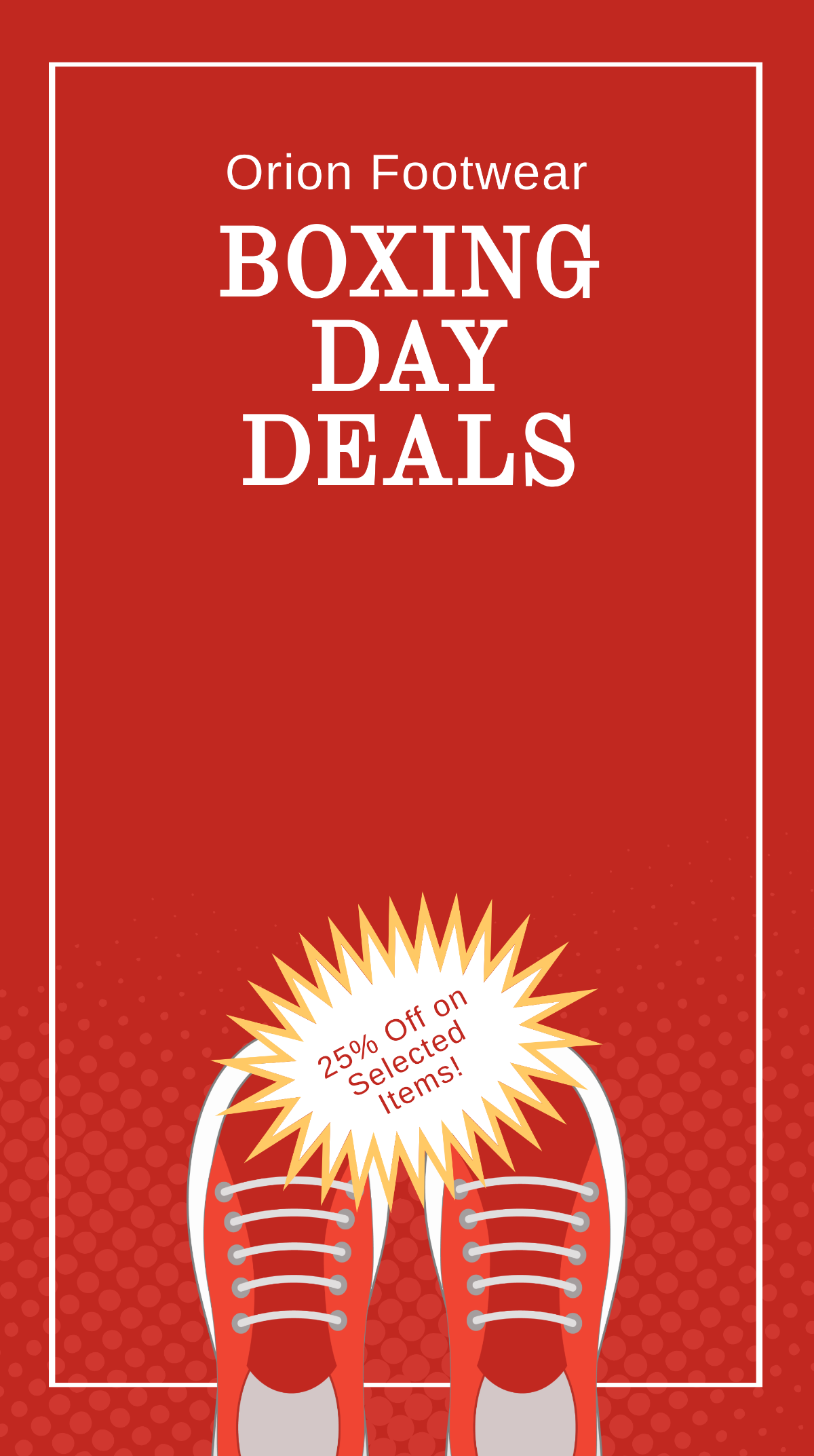 Boxing Day Deals Snapchat Geofilter Template