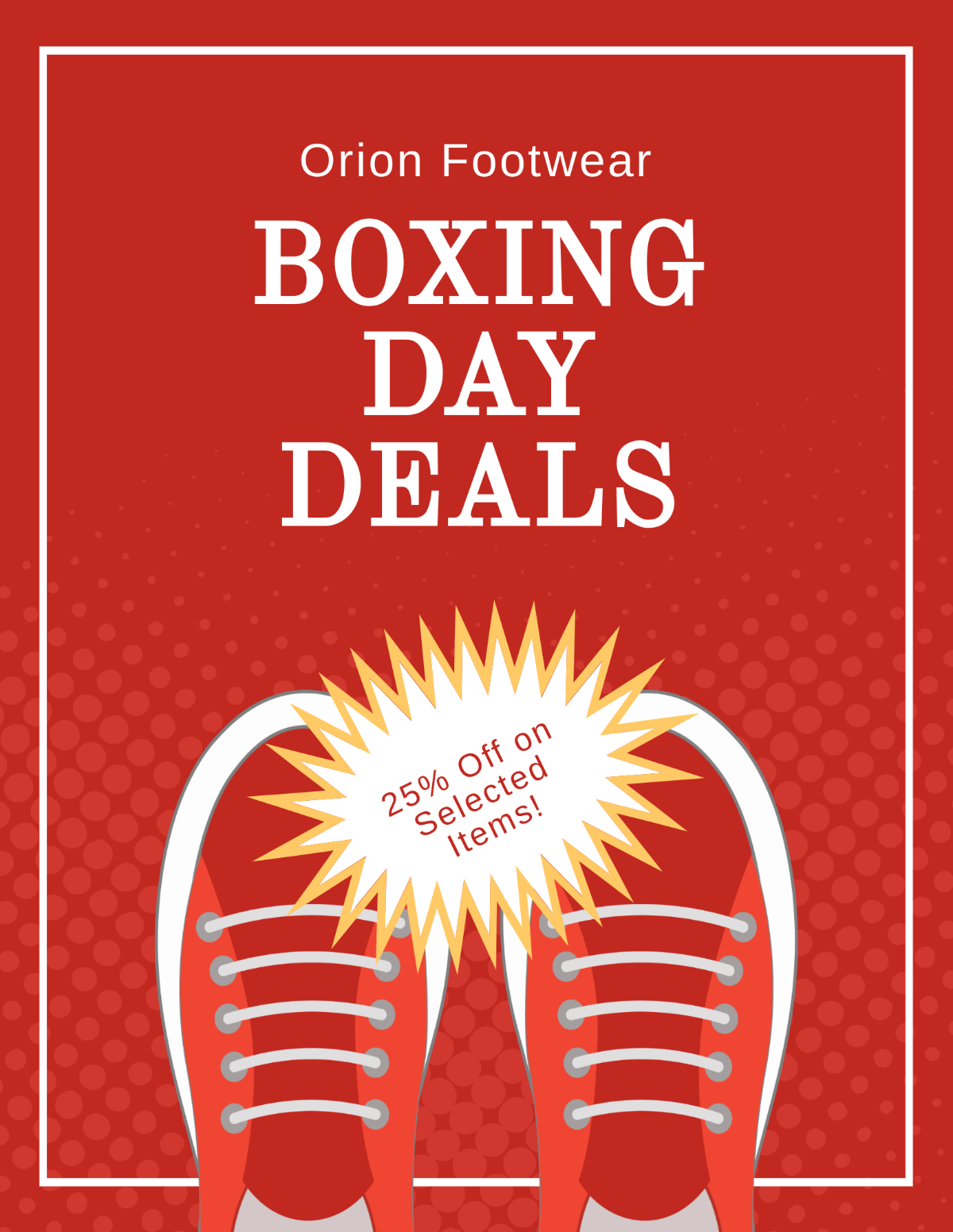 Boxing Day Deals Flyer Template