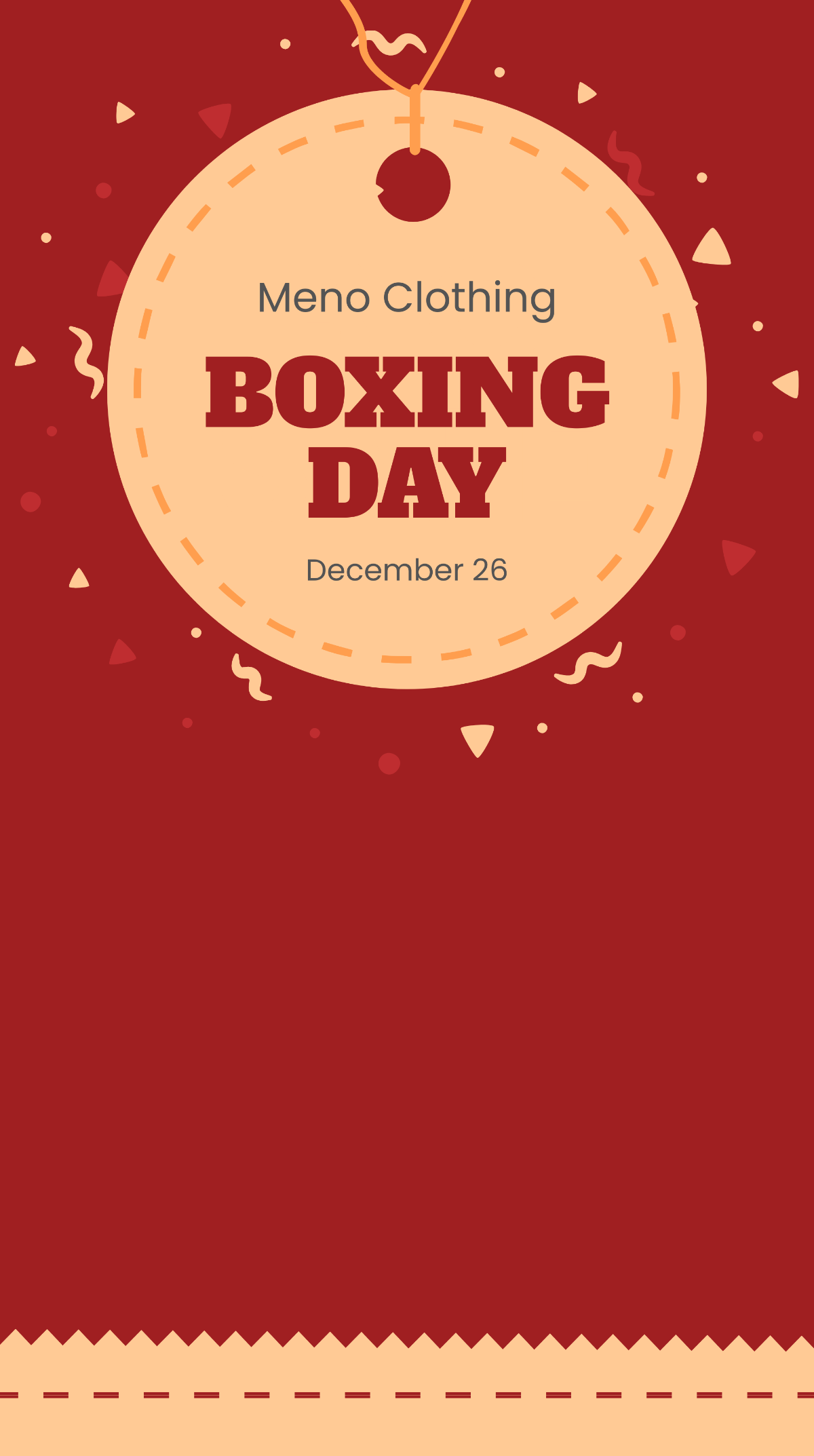 Free Retro Boxing Day Snapchat Geofilter Template