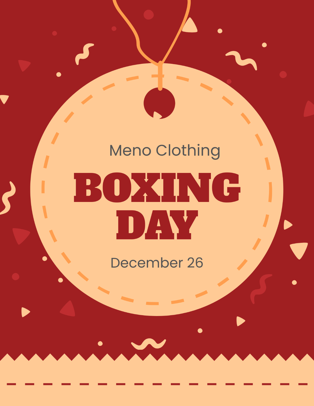 Retro Boxing Day Flyer Template - Edit Online & Download