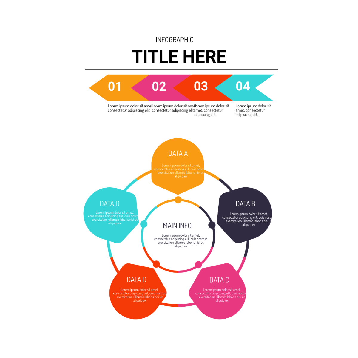 Infographic Graph Vector Template