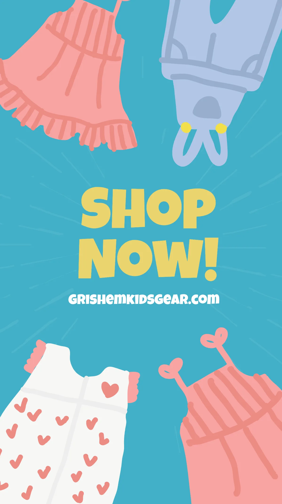 Free Boxing Day Kids Fashion Sale Instagram Story Template to Edit Online