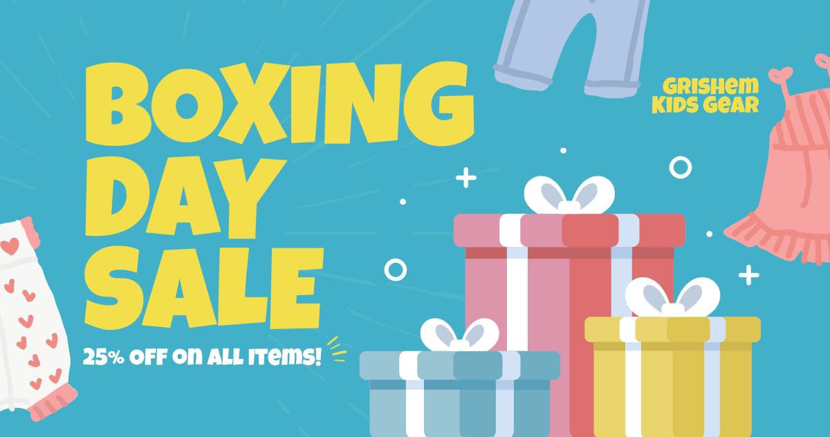 Boxing Day Kids Fashion Sale Facebook Post Template