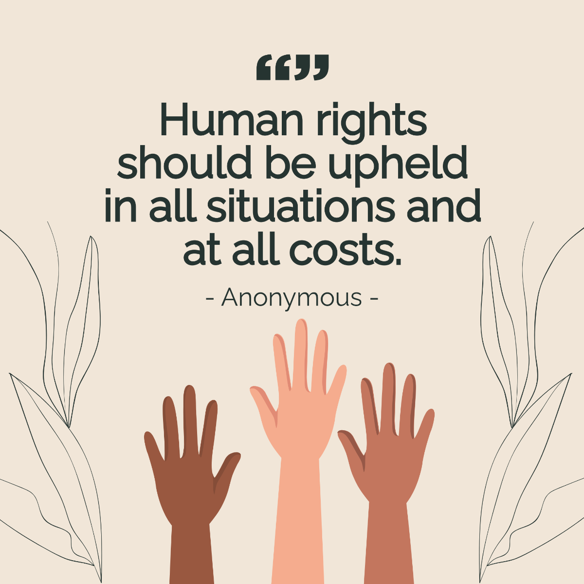 Free Human Rights Day Templates To Edit Online