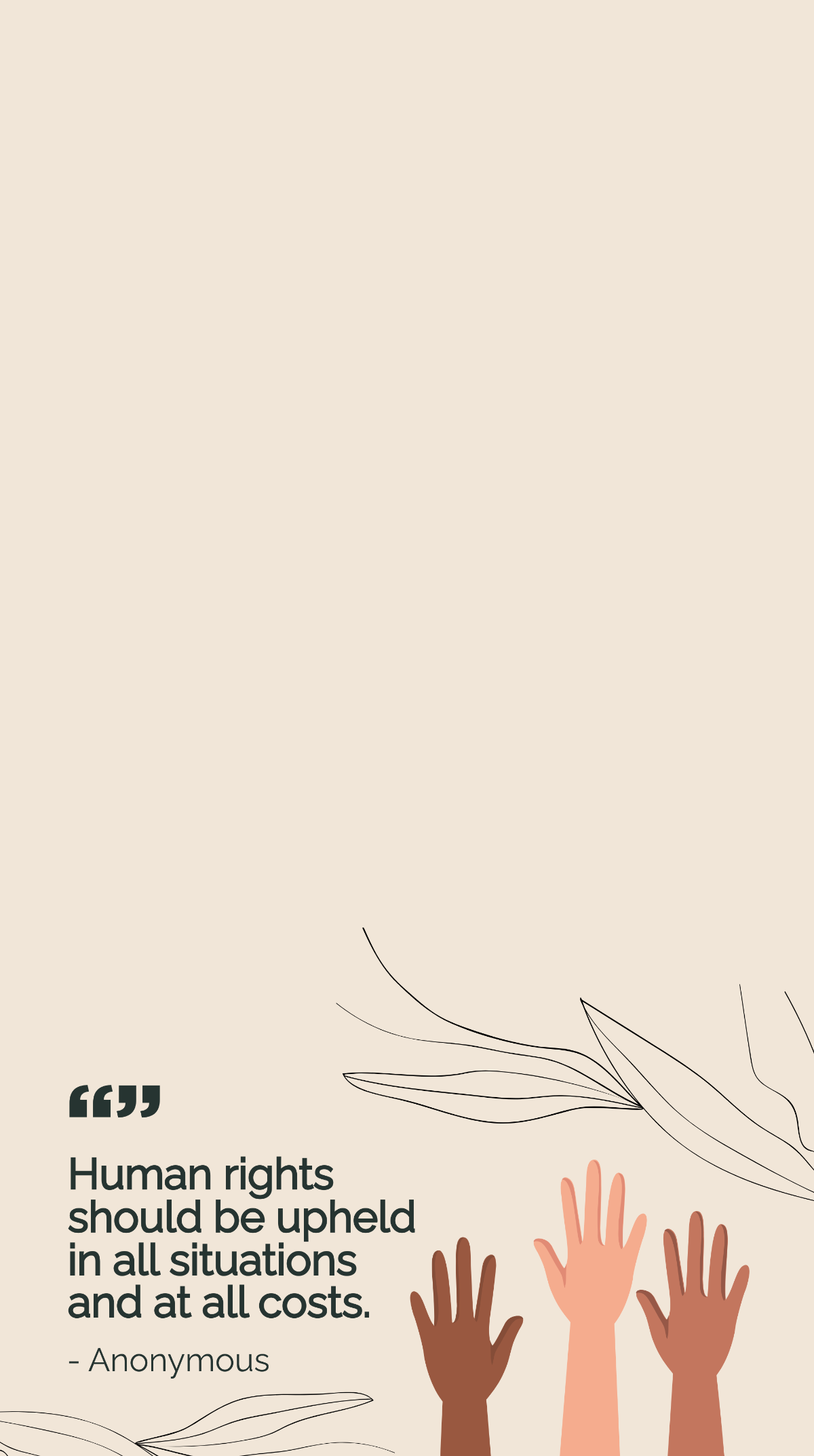 Human Rights Day Quote Snapchat Geofilter Template