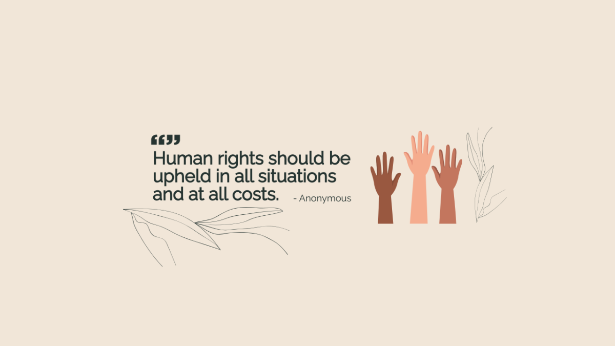 Free Human Rights Day Quote Youtube Banner Template