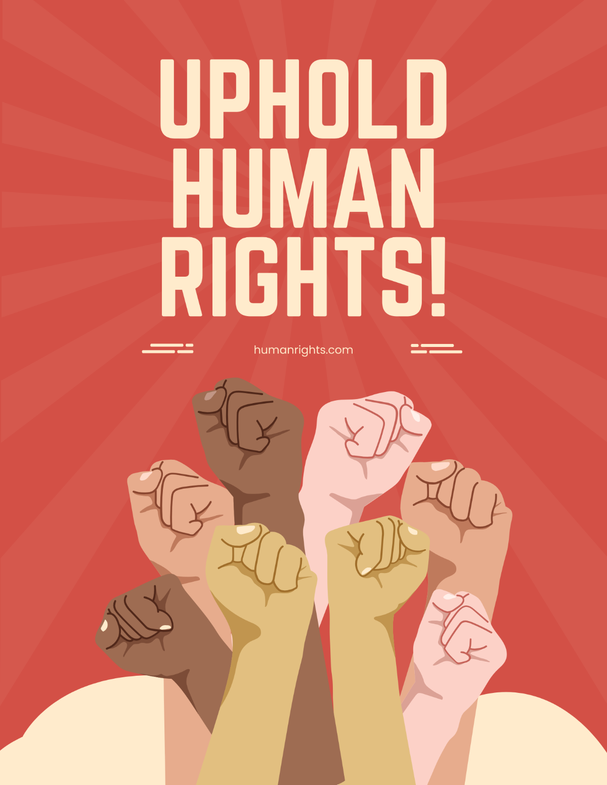 Vintage Human Rights Flyer Template - Edit Online & Download