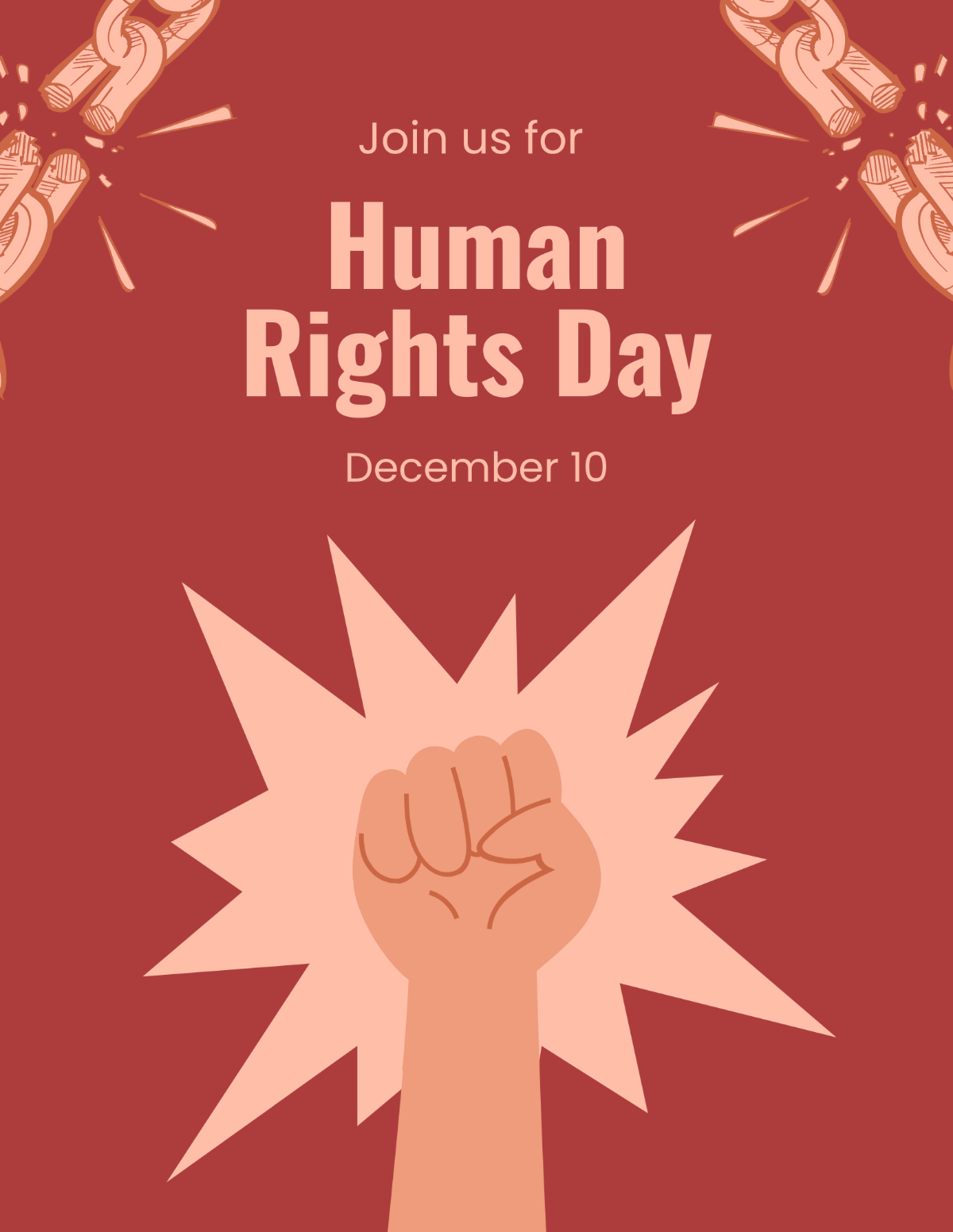 Human Rights Day Flyer Template