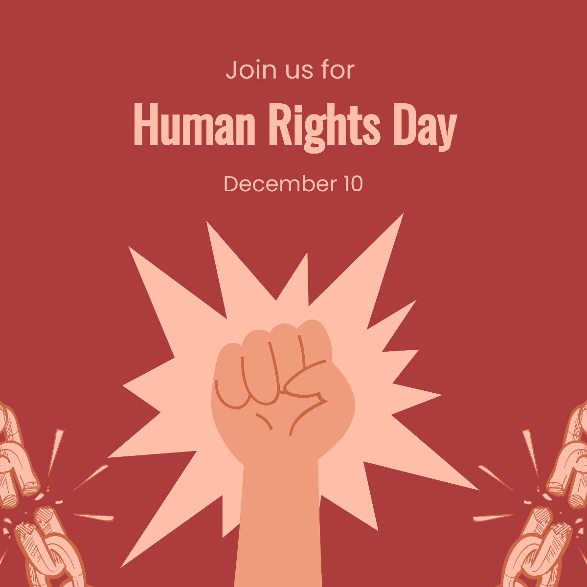 Human Rights Day Instagram Post Template