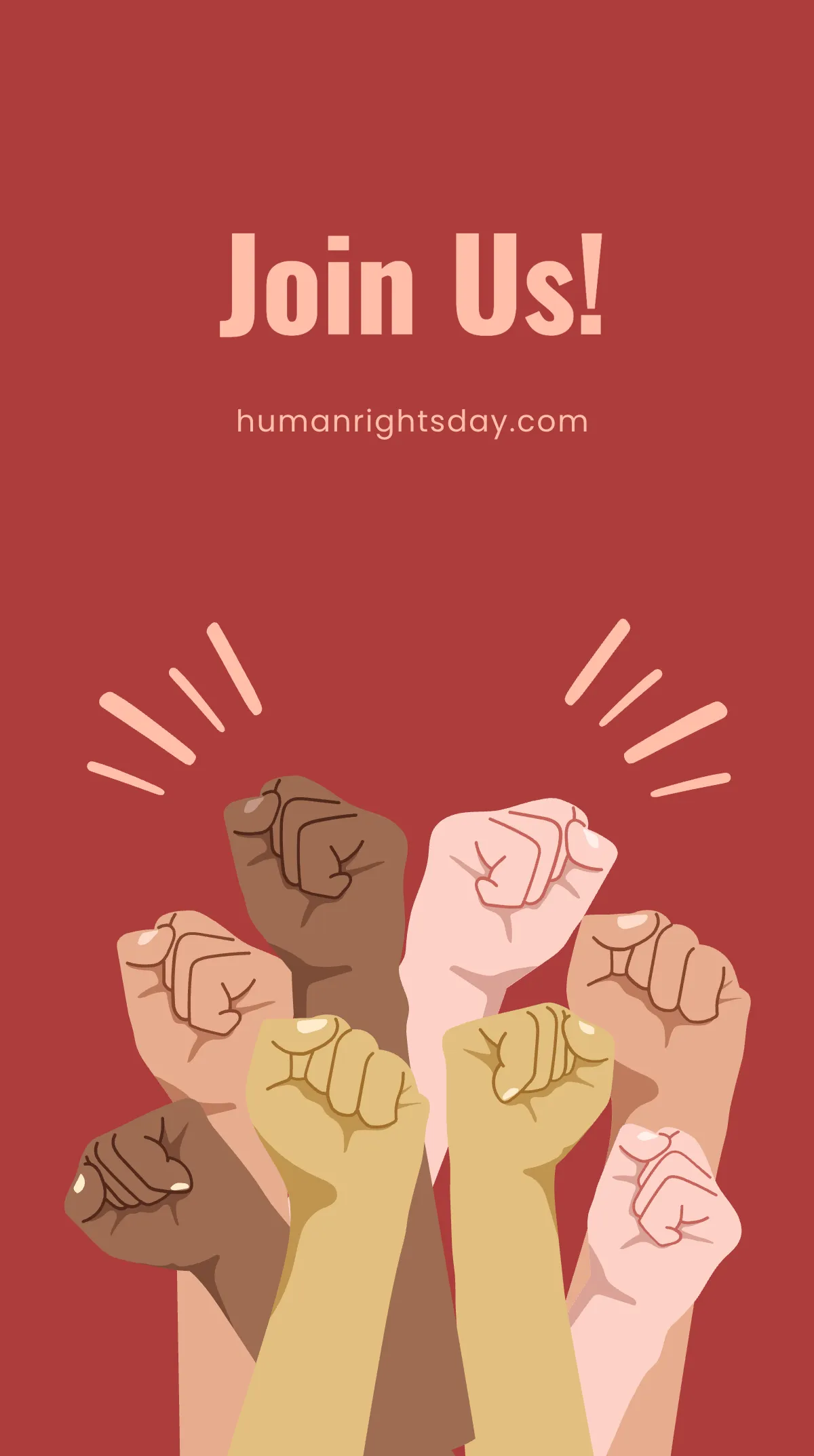 Free Human Rights Day Instagram Story Template to Edit Online
