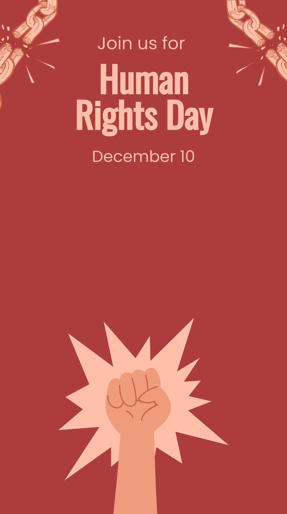 Human Rights Day Snapchat Geofilter Template