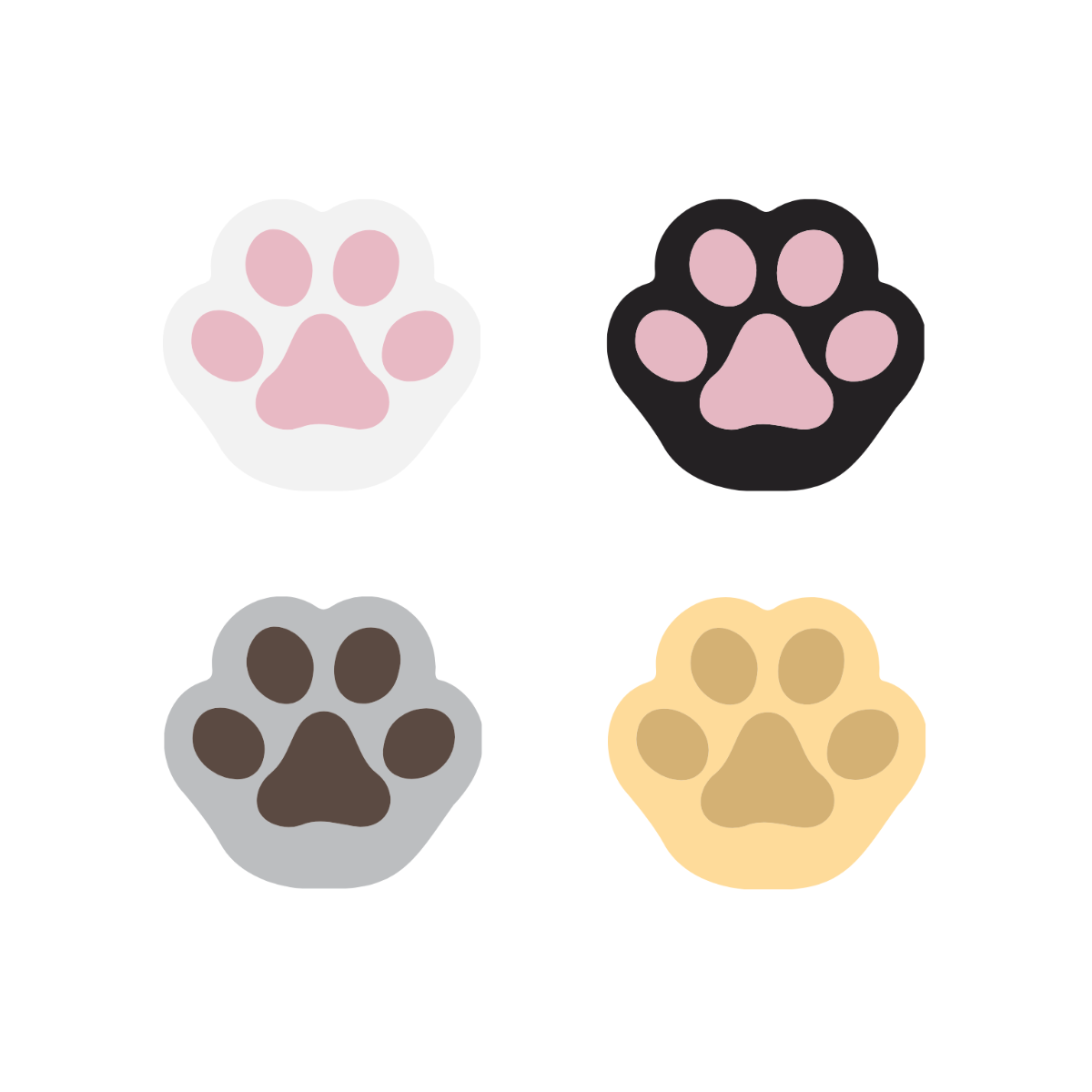 Free Cat Paws Vector Template