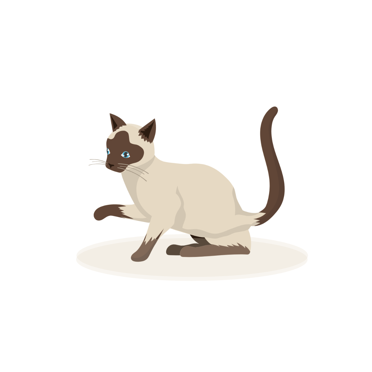 Free Siamese Cat Vector Template