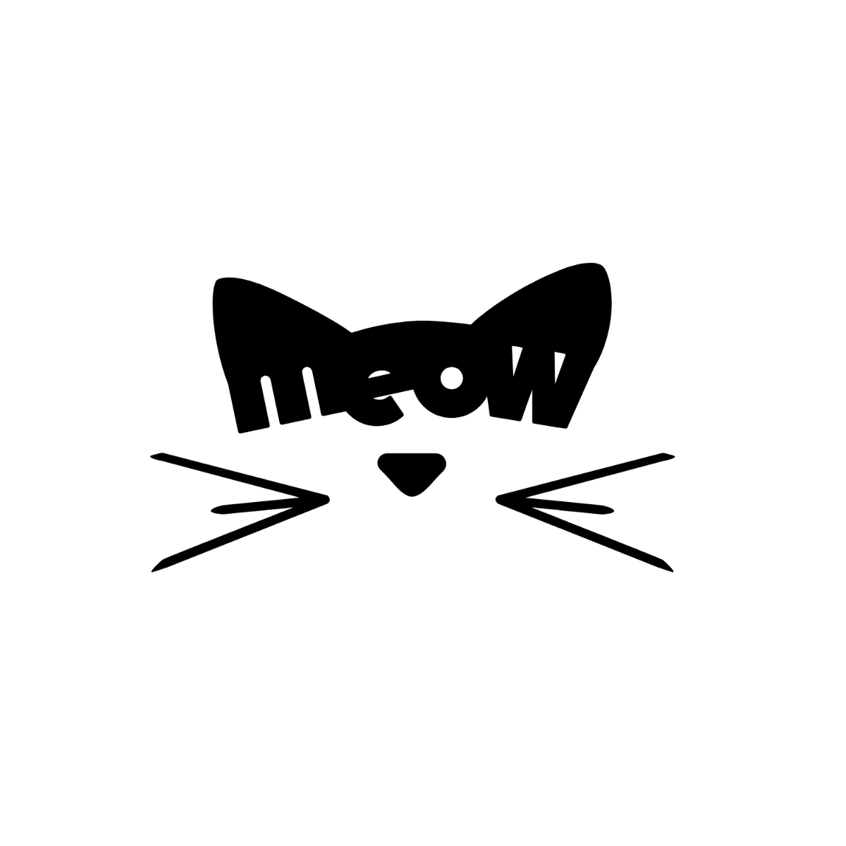 Free Meow Vector Template
