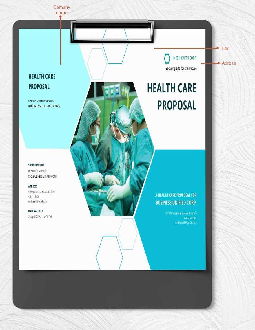 Free Health Care Proposal Template
