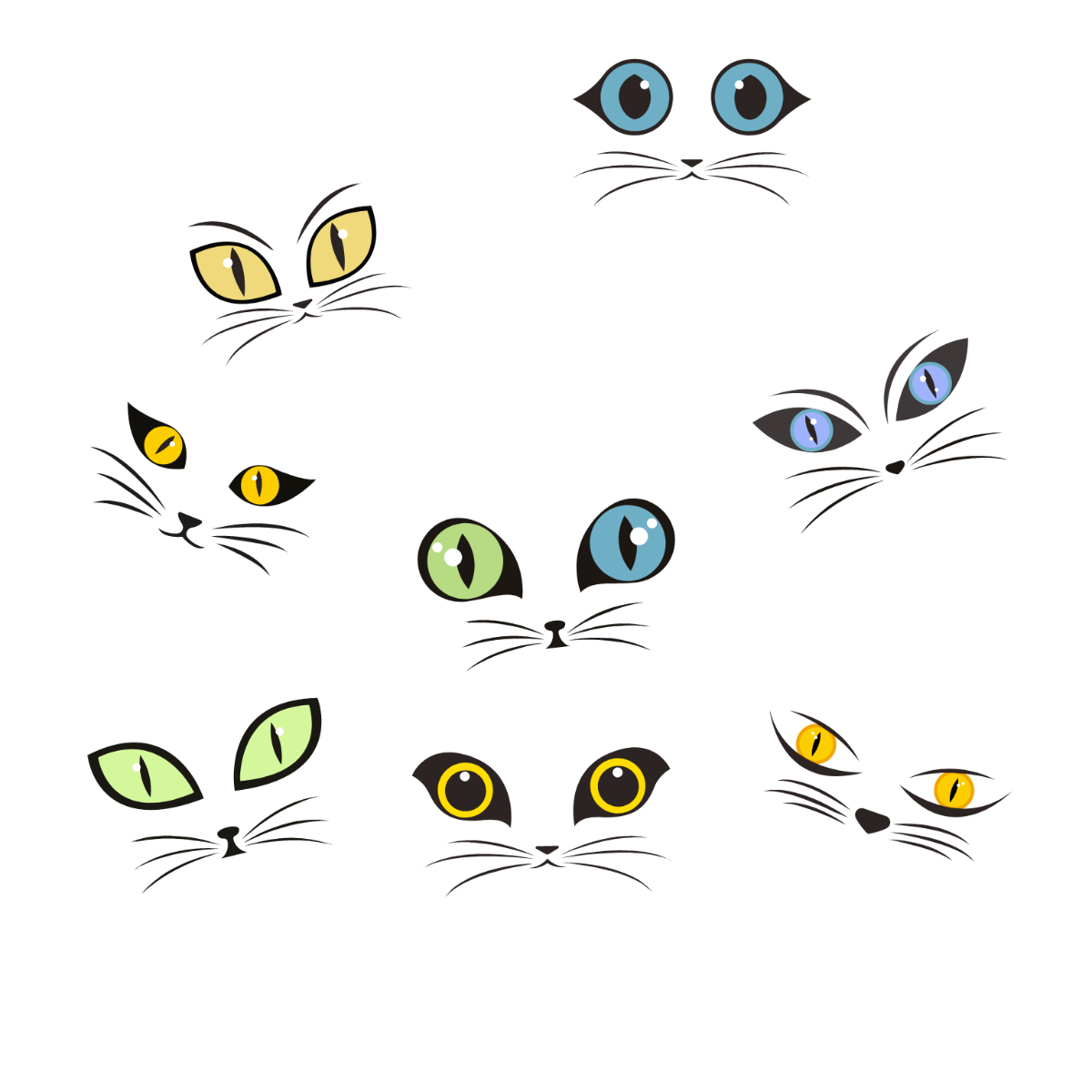 Cat Eye Vector Template - Edit Online & Download