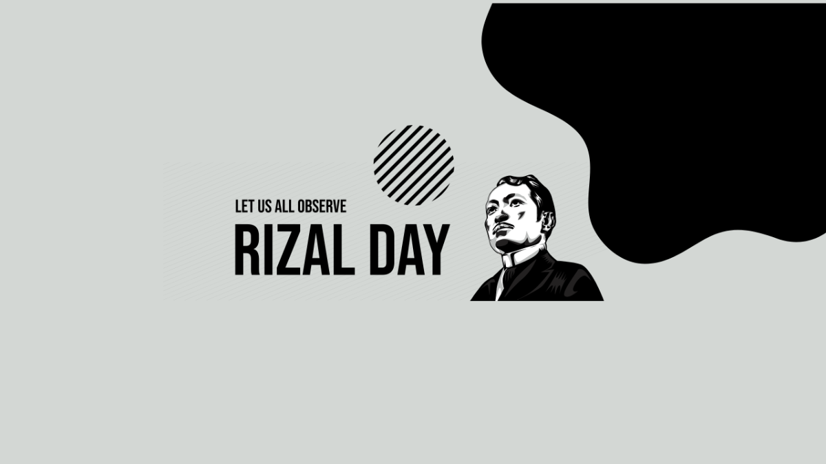 Free Rizal Day YouTube Banner Template