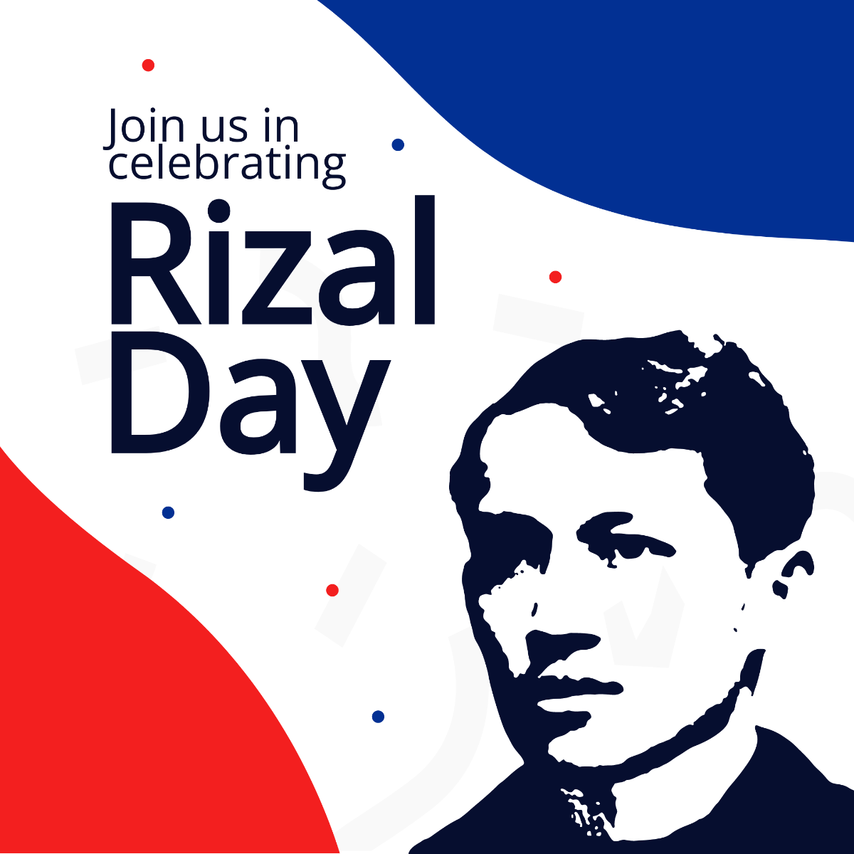 Free Rizal Day Celebration Instagram Post Template