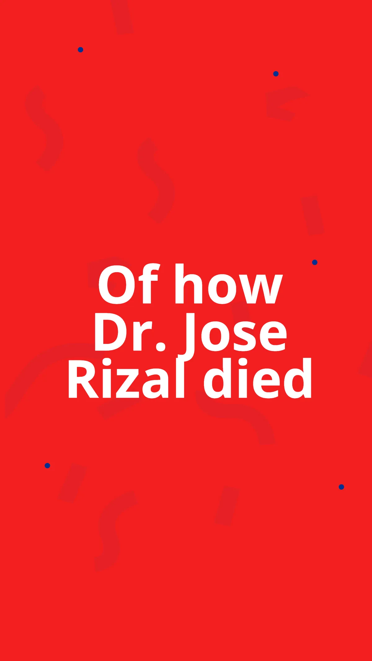 Free Rizal Day Celebration Instagram Story Template to Edit Online