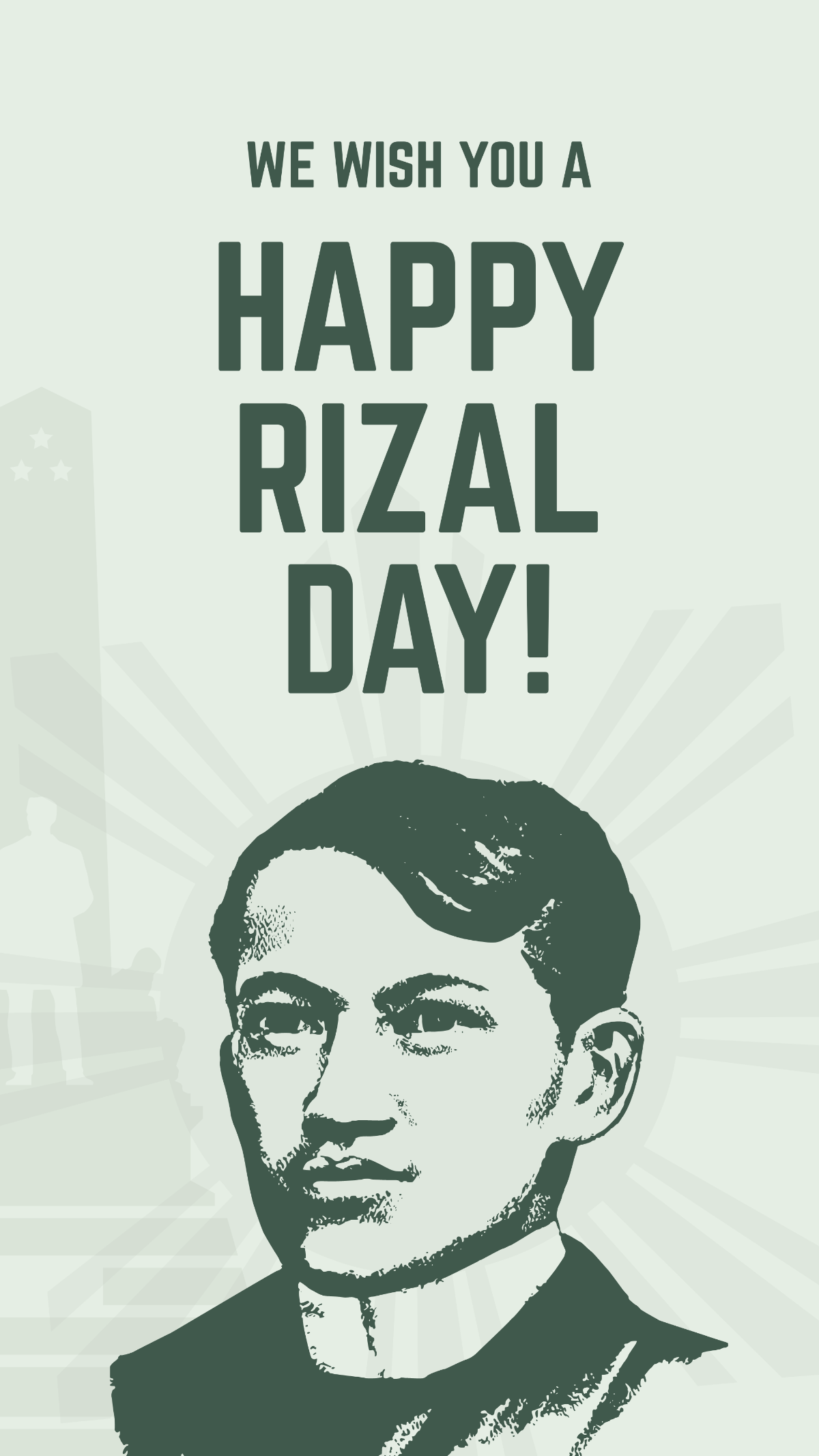 Vintage Rizal Day Whatsapp Post Template