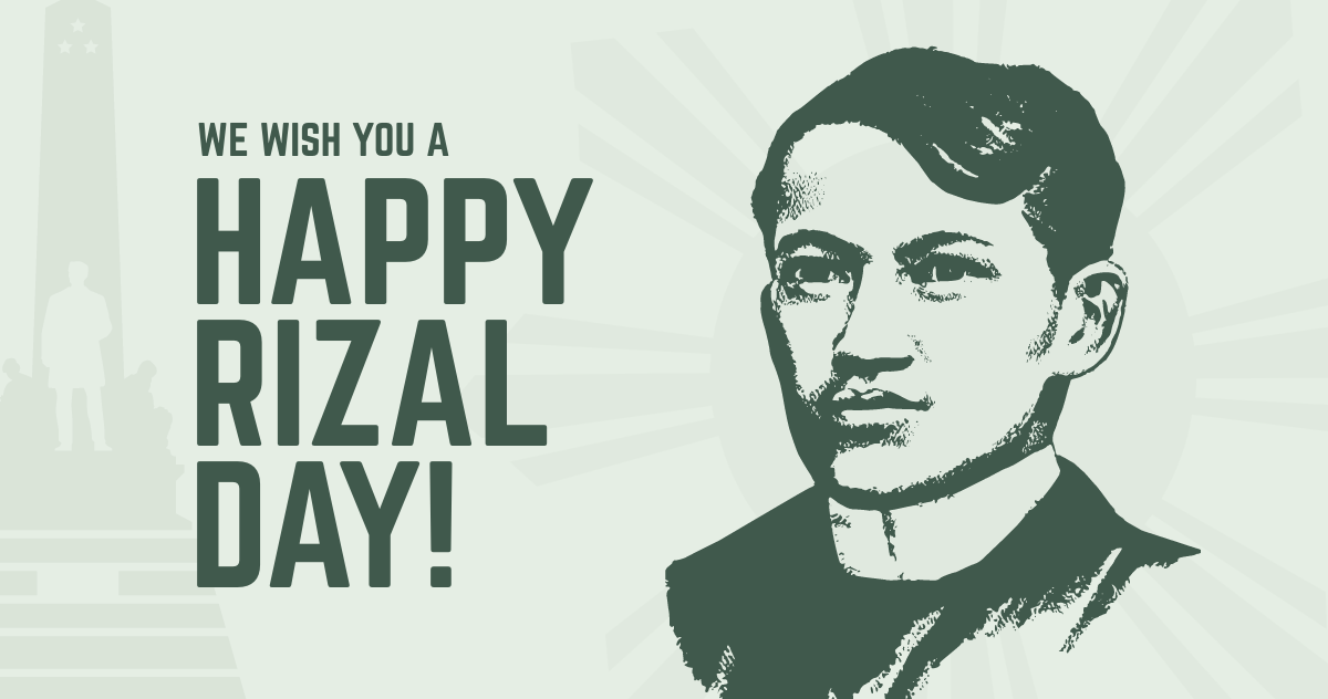 Free Vintage Rizal Day Facebook Post Template