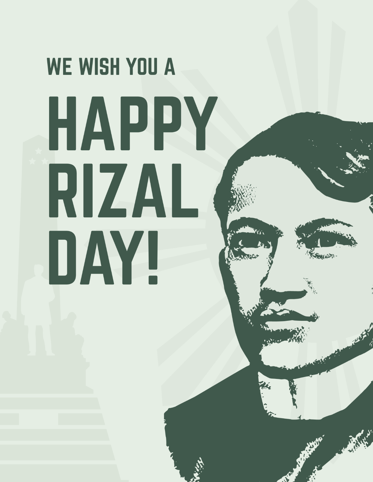 Vintage Rizal Day Flyer Template