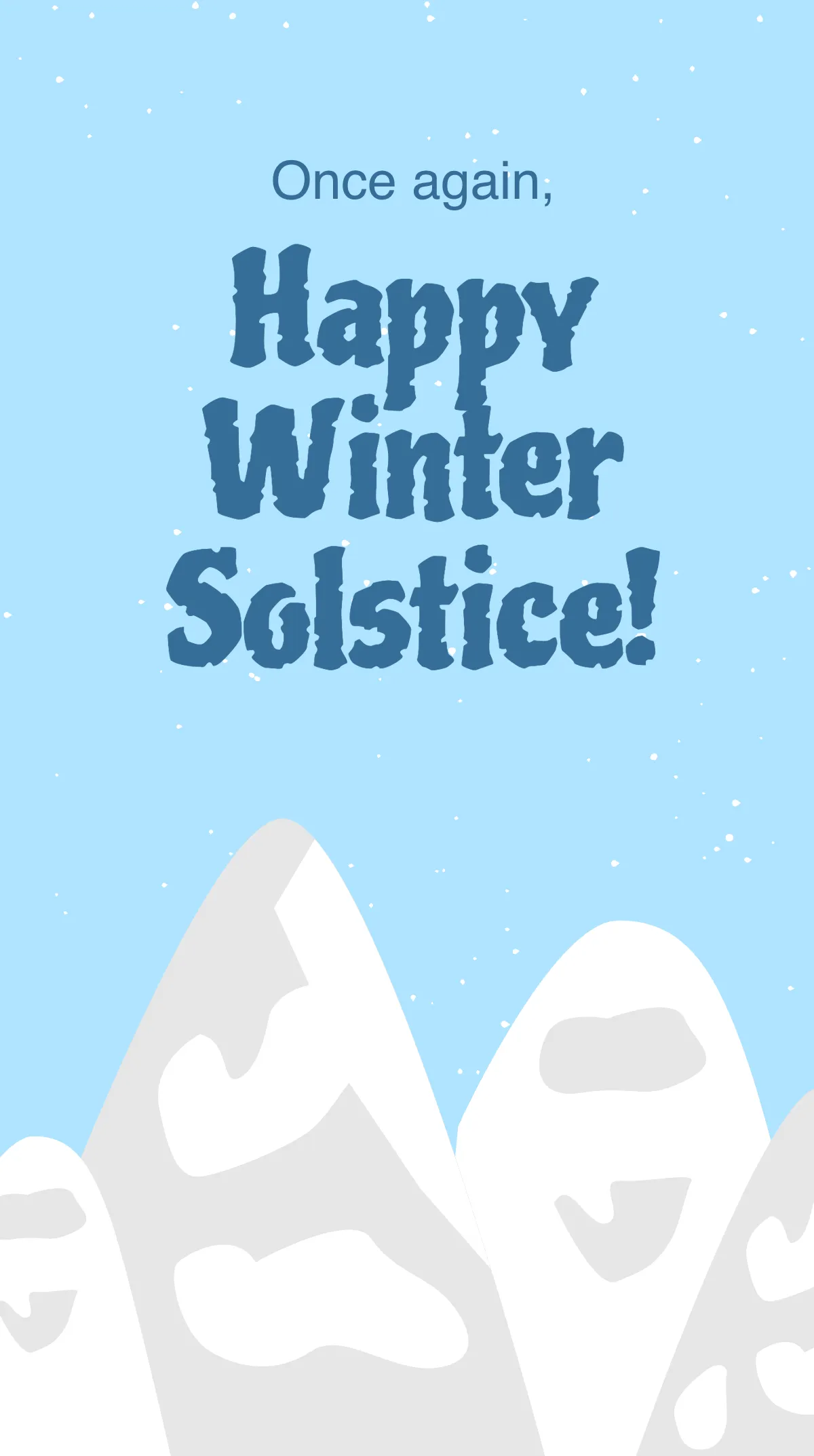 Free Happy Winter Solstice Instagram Story Template to Edit Online