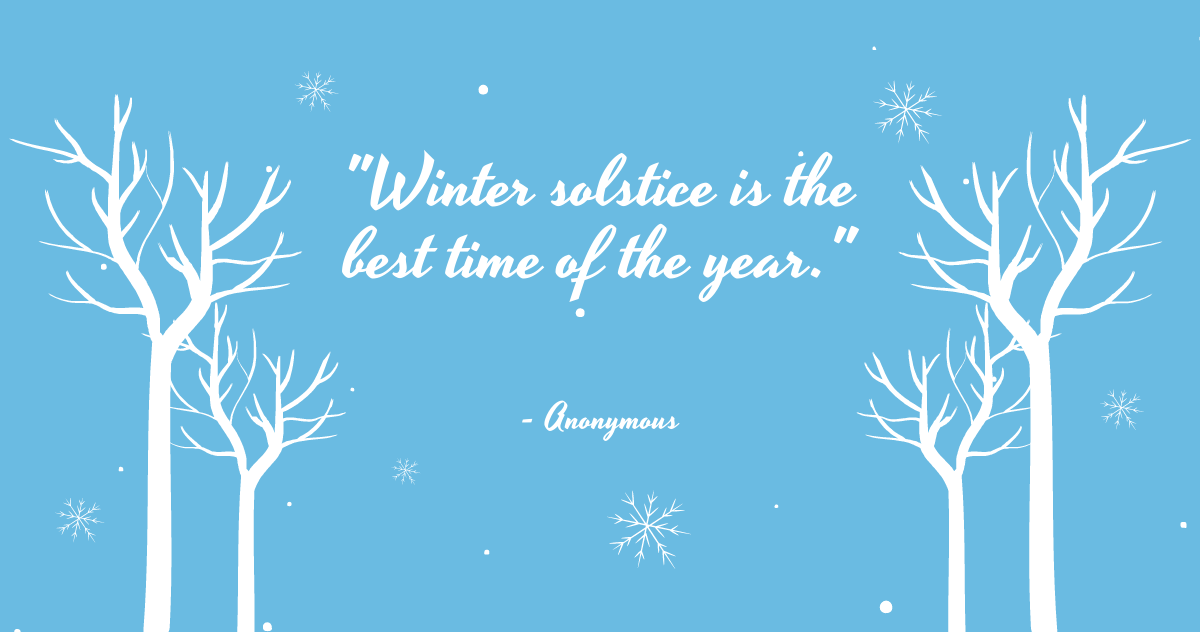 Free Winter Solstice Quote Facebook Post Template