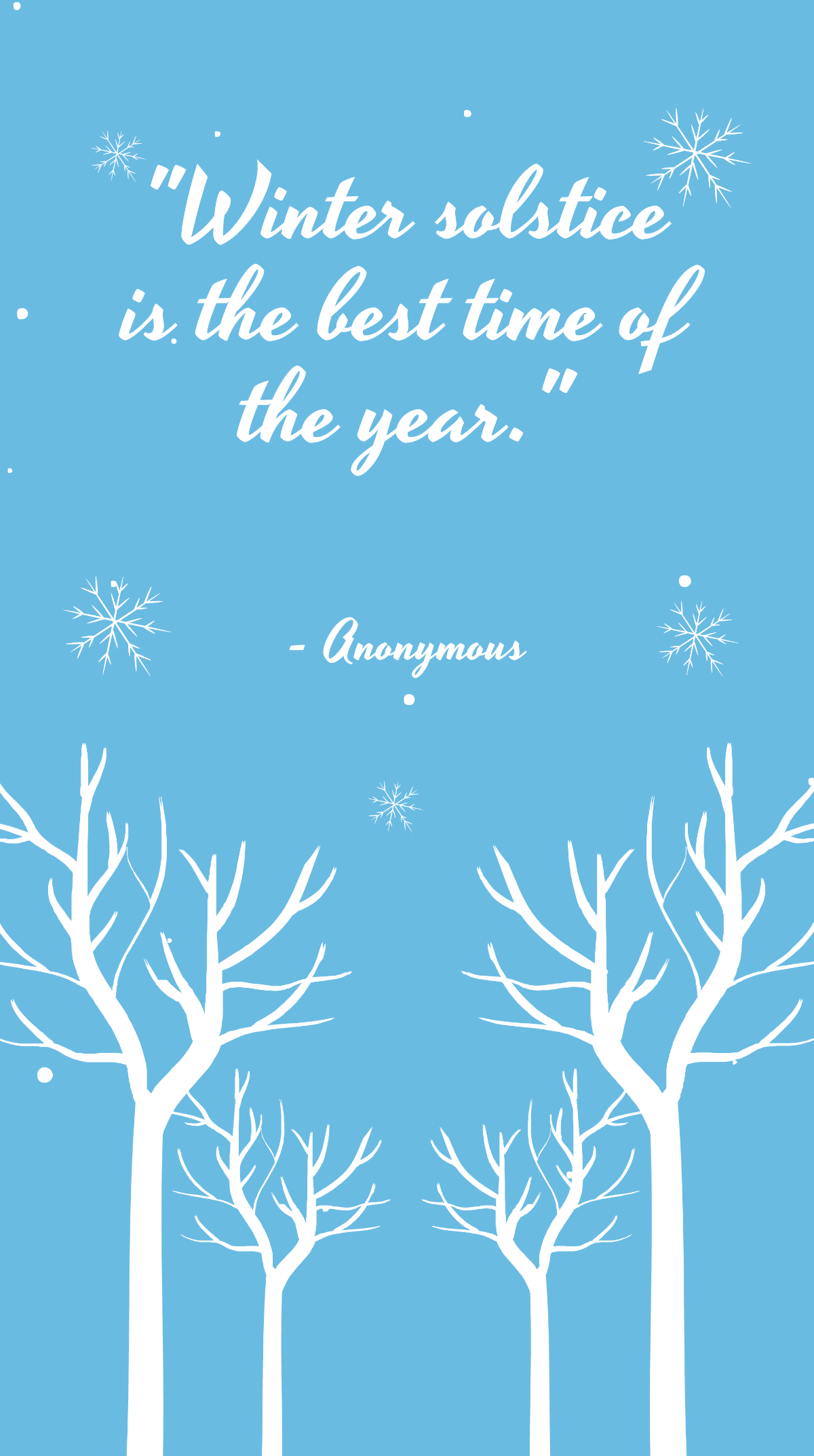 Winter Solstice Quote Instagram Story Template