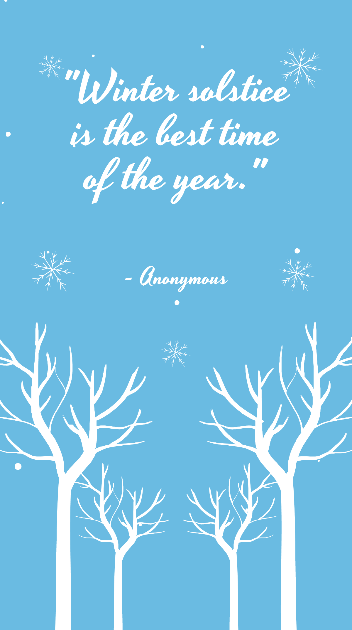Free Winter Solstice Quote Whatsapp Post Template