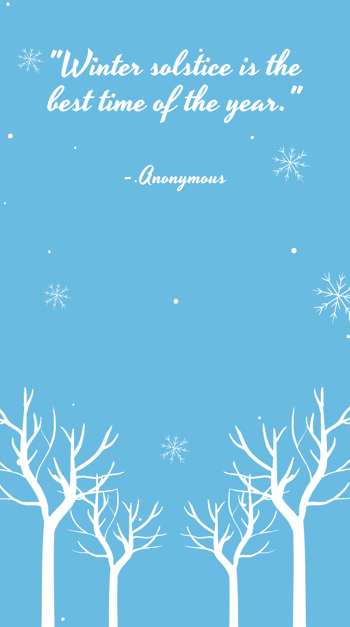 Winter Solstice Quote Snapchat Geofilter Template