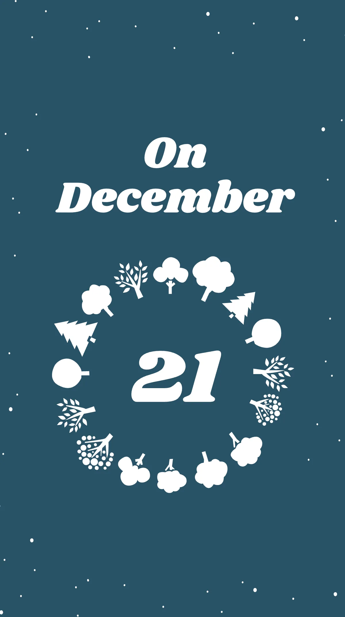 Free Winter Solstice Party Instagram Story Template to Edit Online