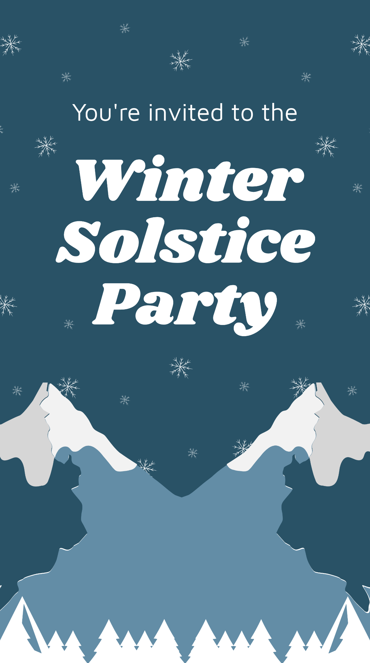 Winter Solstice Party Instagram Story
