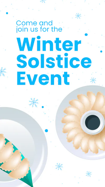 Free Winter Solstice Event Instagram Story Template to Edit Online