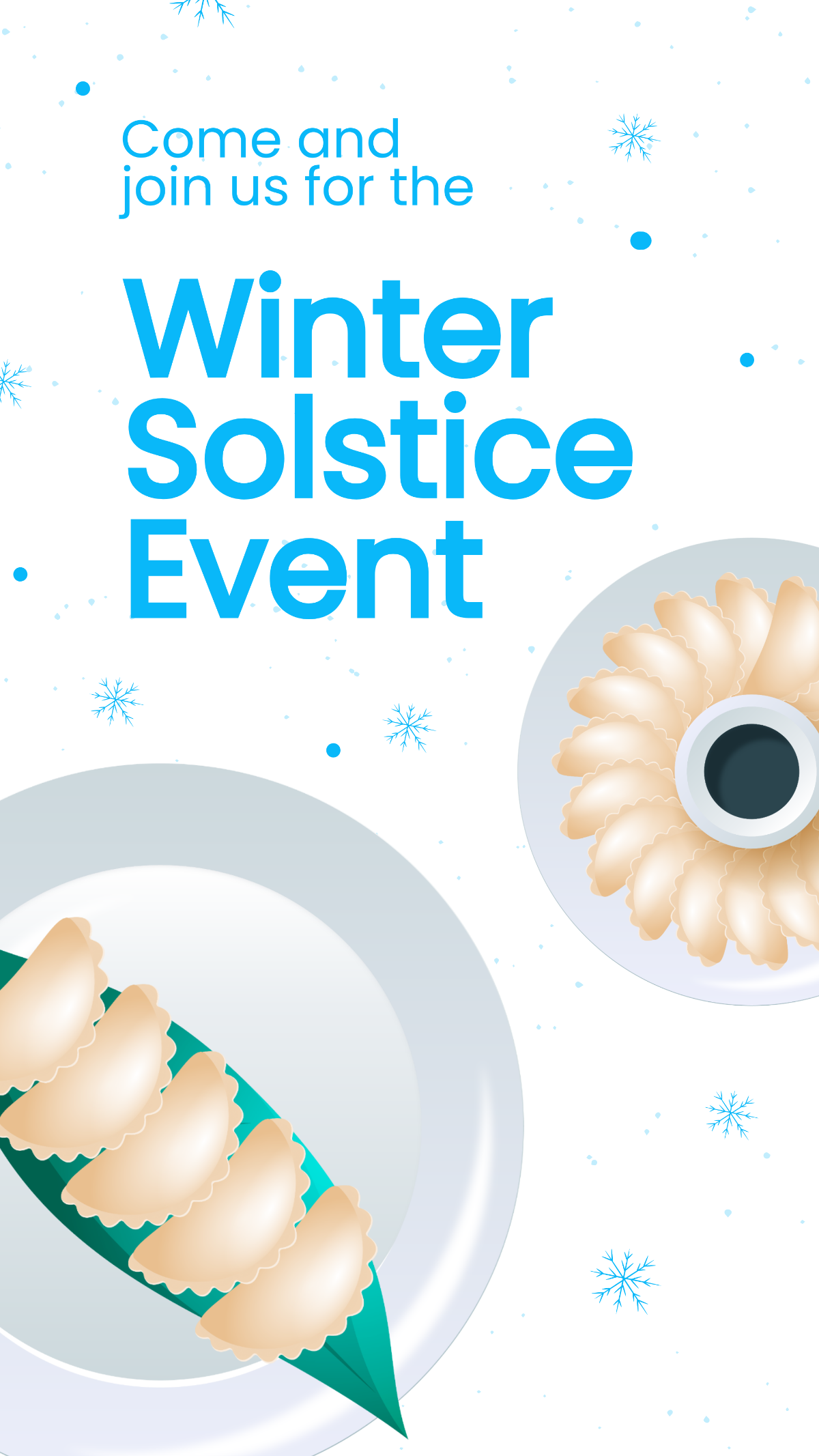 Free Winter Solstice Event WhatsApp Post Template