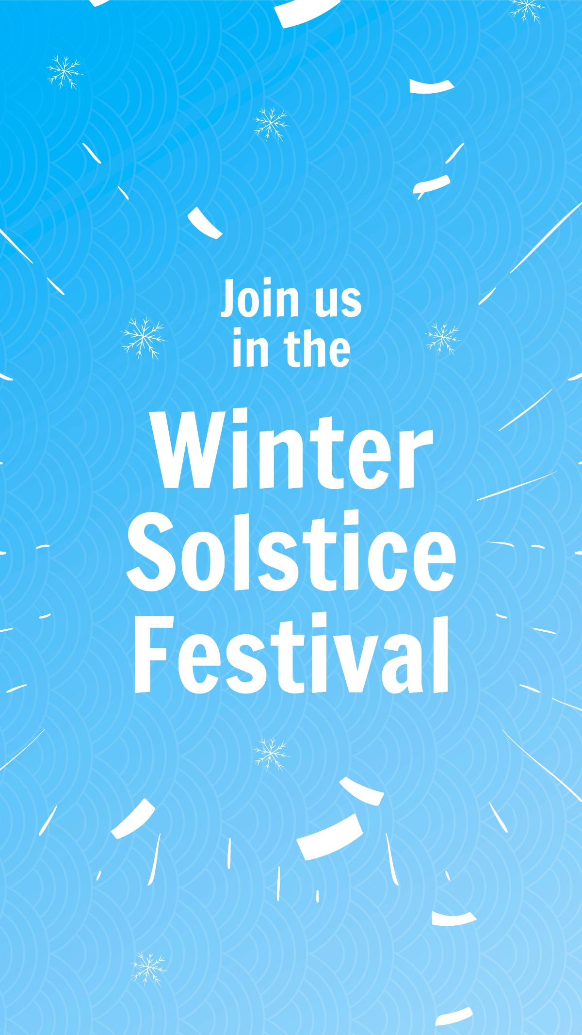 Free Winter Solstice Festival Instagram Story Template