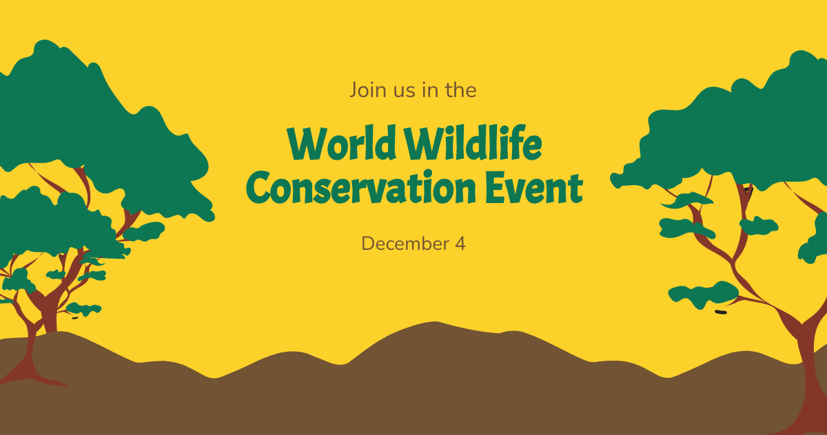 World Wildlife Conservation Event Facebook Post Template