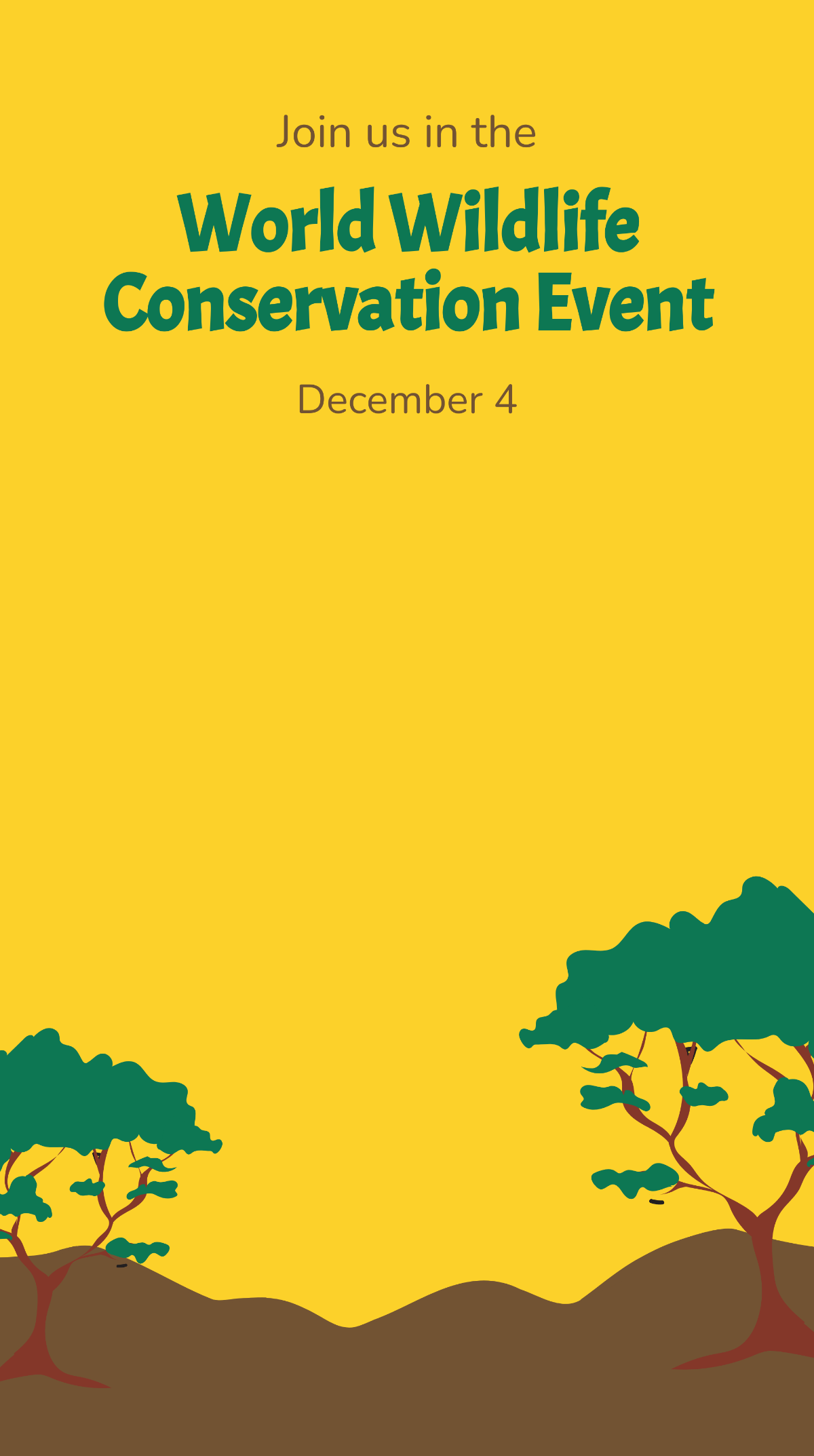 World Wildlife Conservation Event Snapchat Geofilter Template