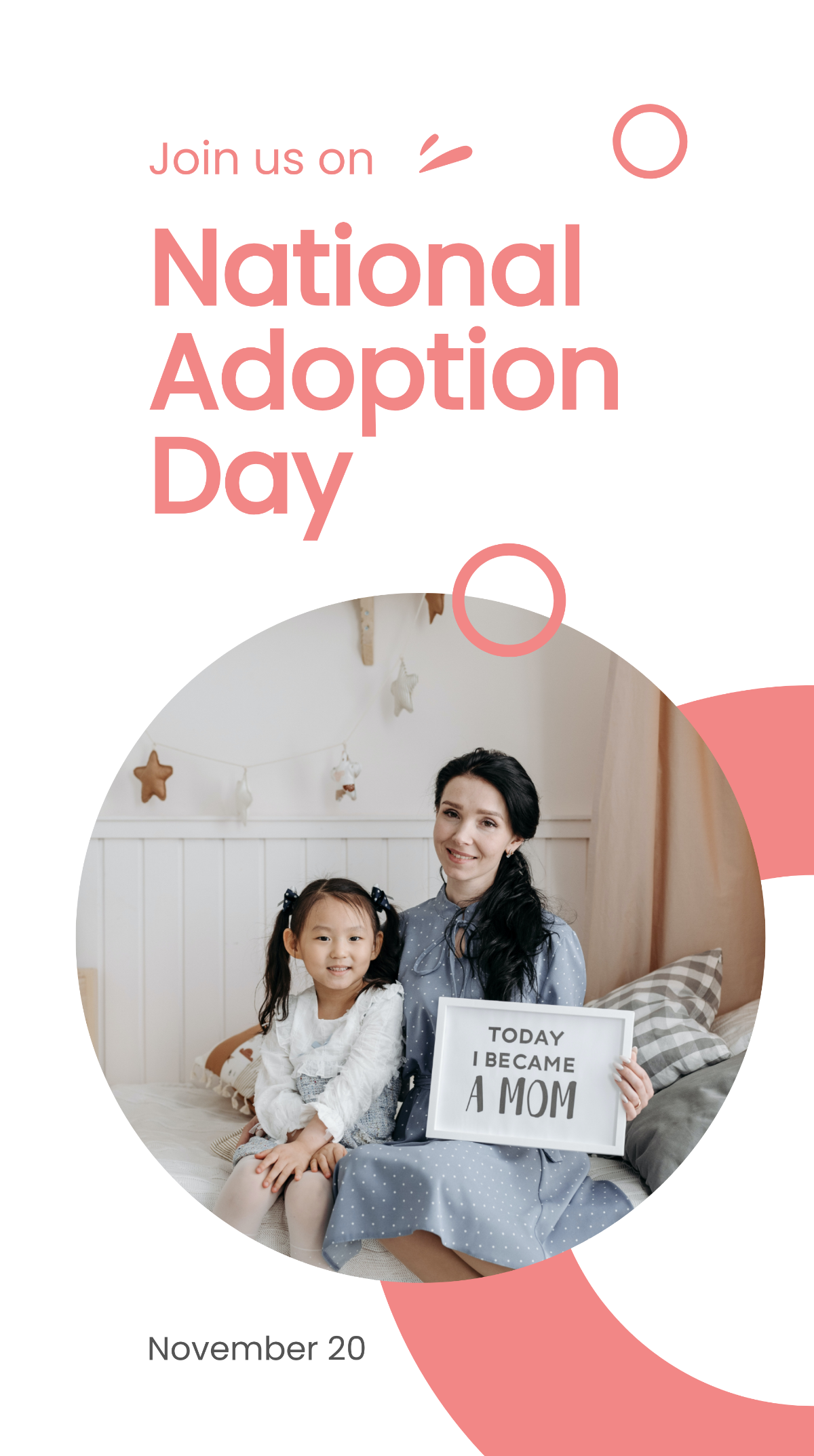 National Adoption Day Instagram Story Template