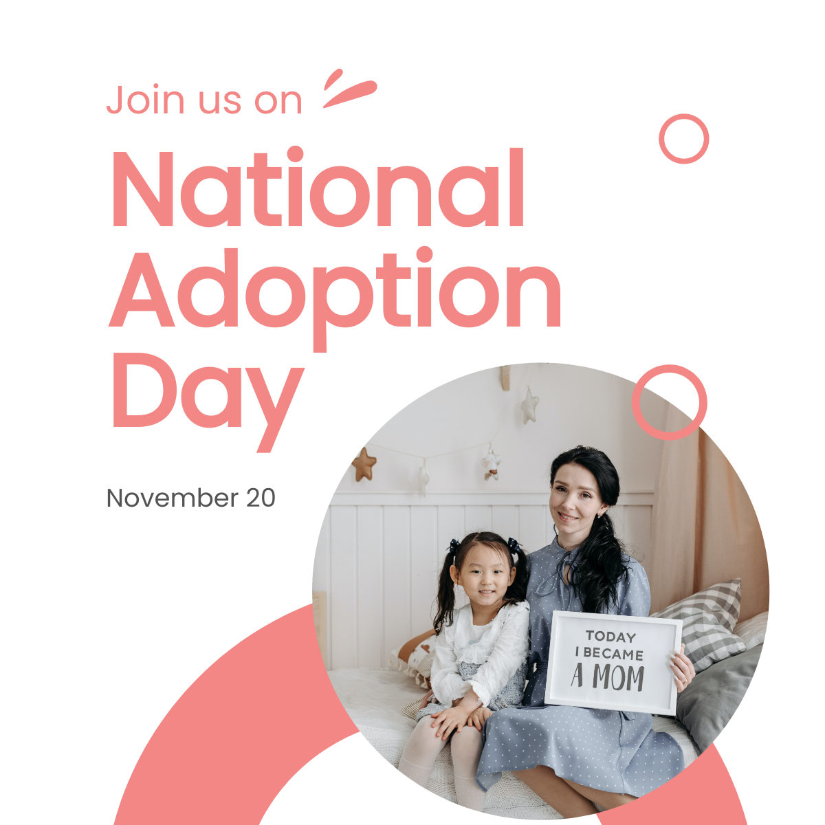National Adoption Day LinkedIn Post Template