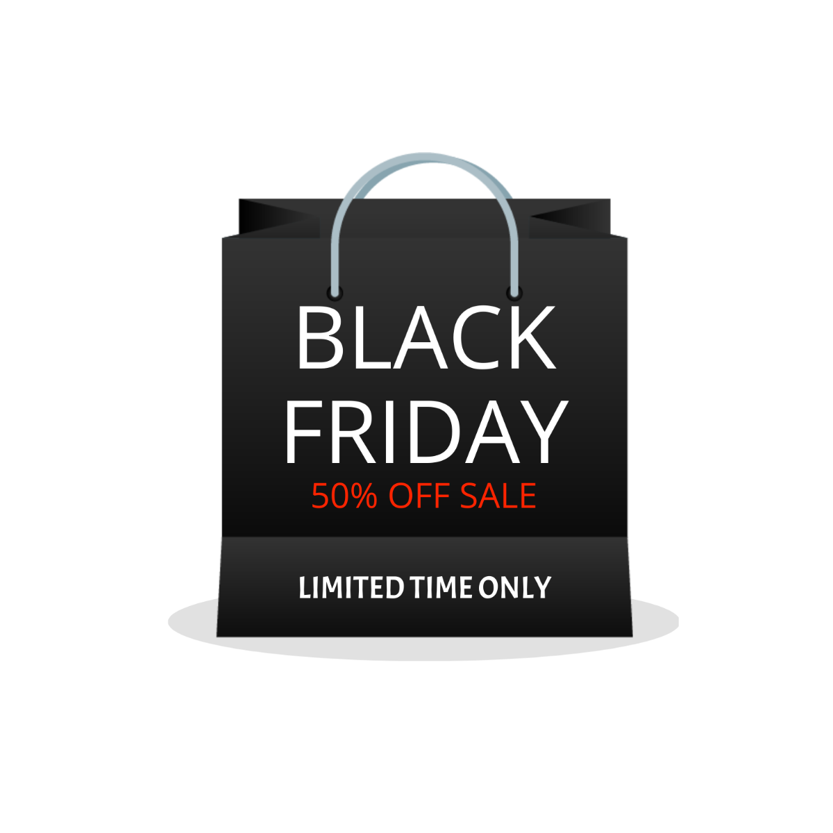 Black Friday Shopping Vector Template
