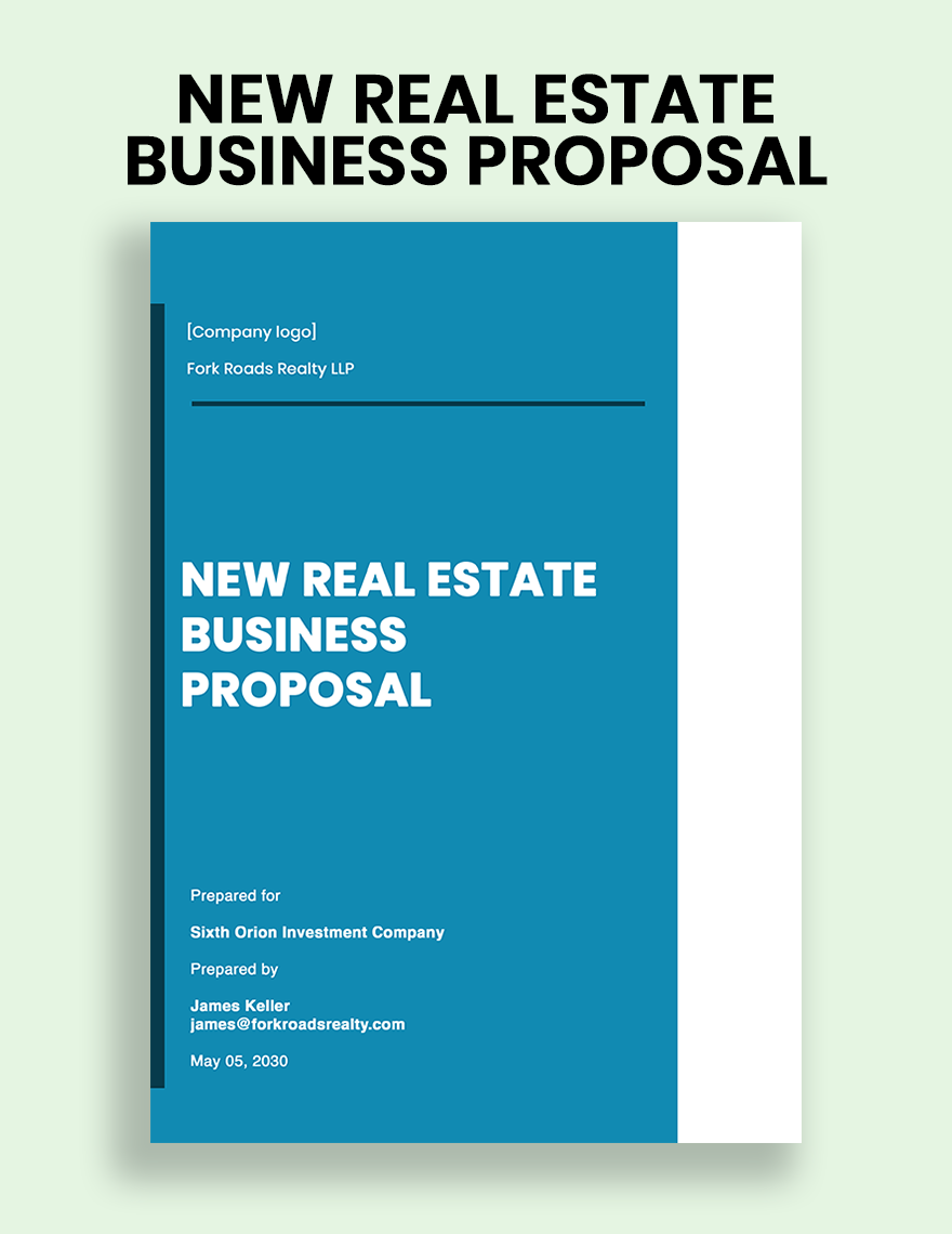 New Business Proposal Template