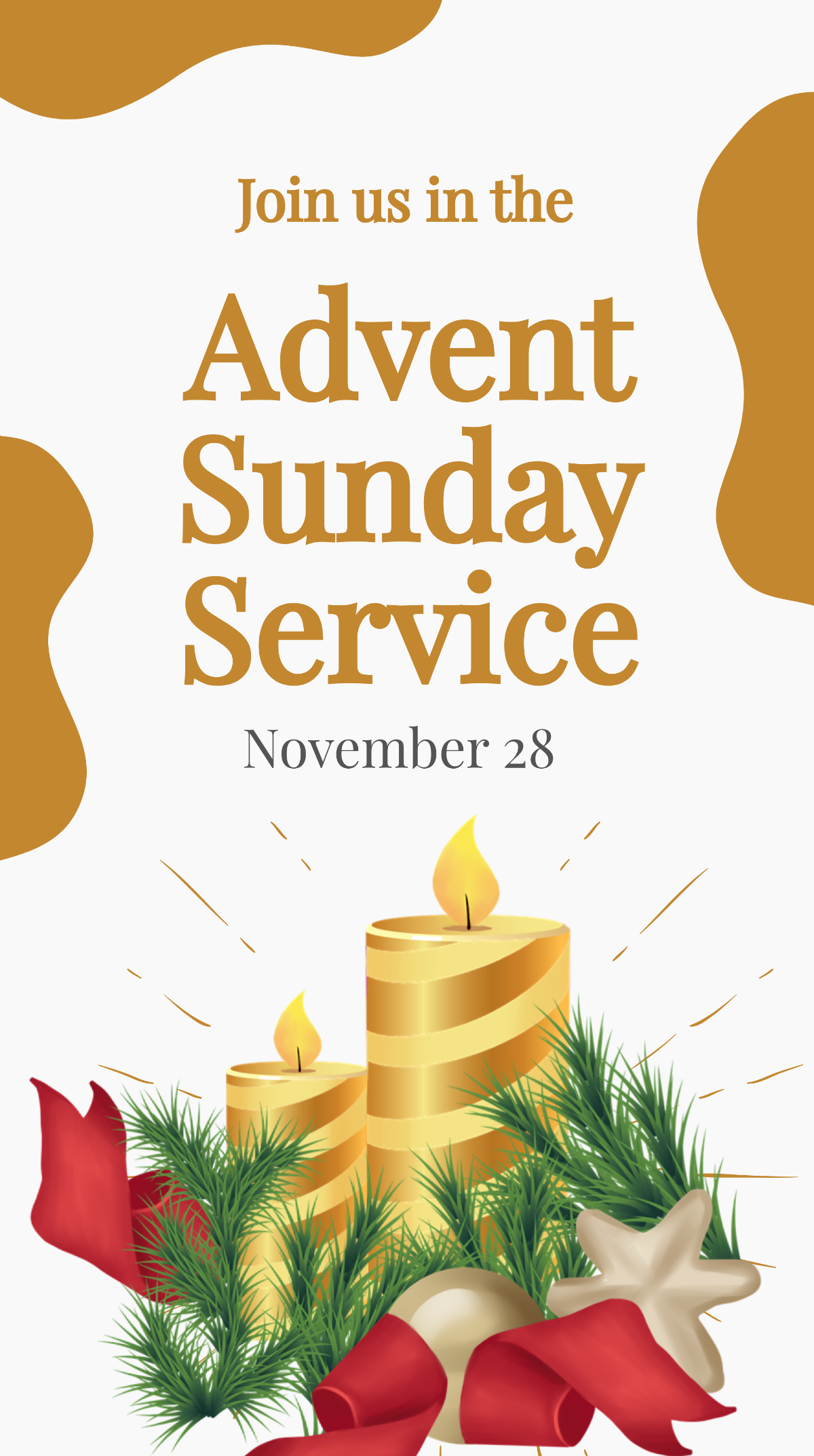Free Advent Sunday Service Instagram Story Template