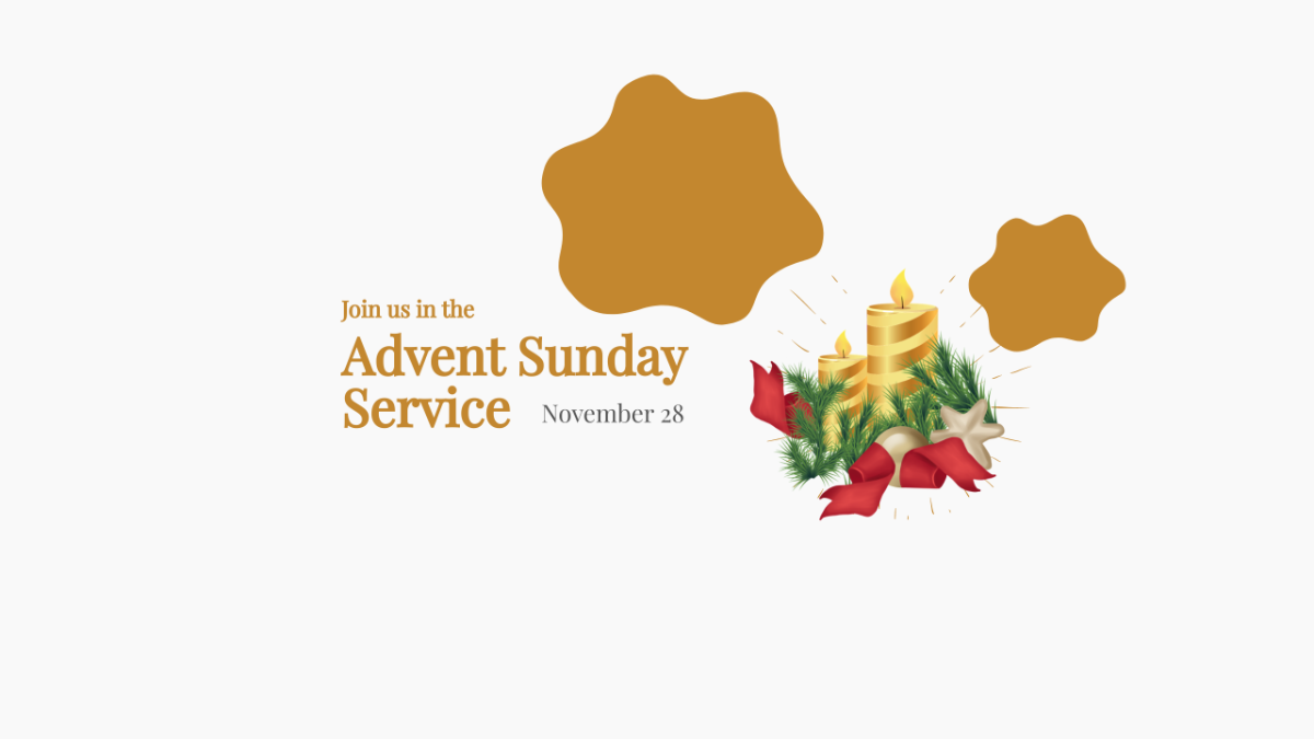 Free Advent Sunday Service Youtube Banner Template