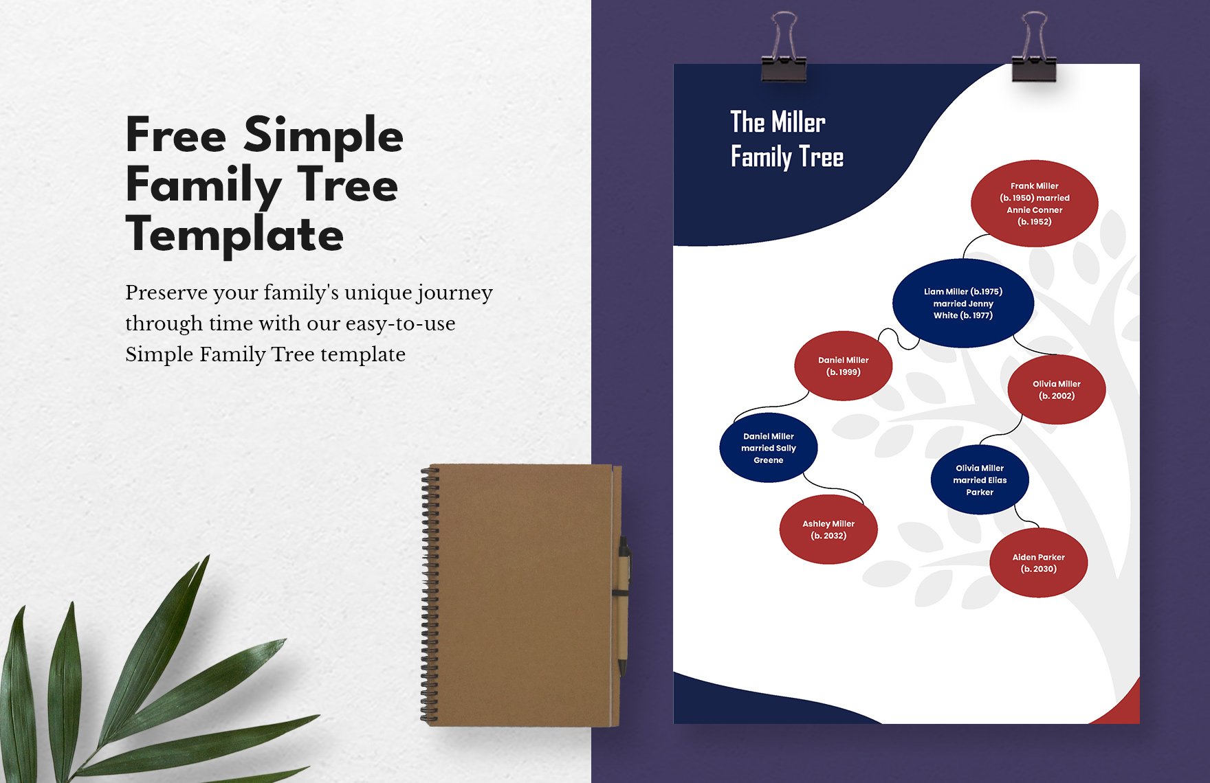Free Simple Family Tree in Word, Google Docs, PDF, Apple Pages